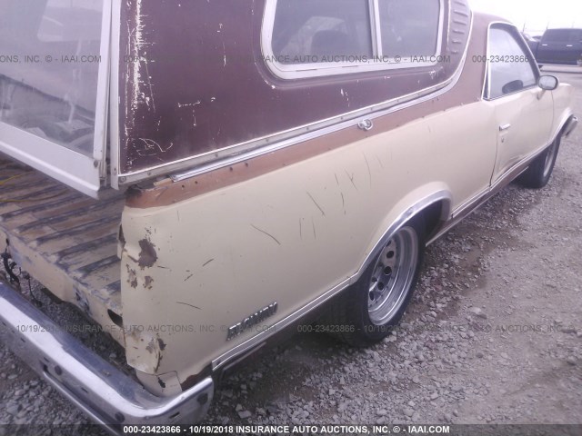 1W80H9R465761 - 1979 CHEVROLET EL CAMINO BEIGE photo 6