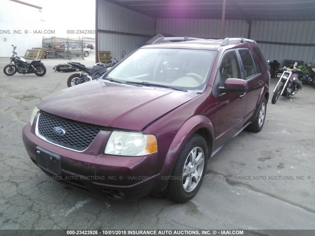 1FMDK03176GA50129 - 2006 FORD FREESTYLE LIMITED BURGUNDY photo 2