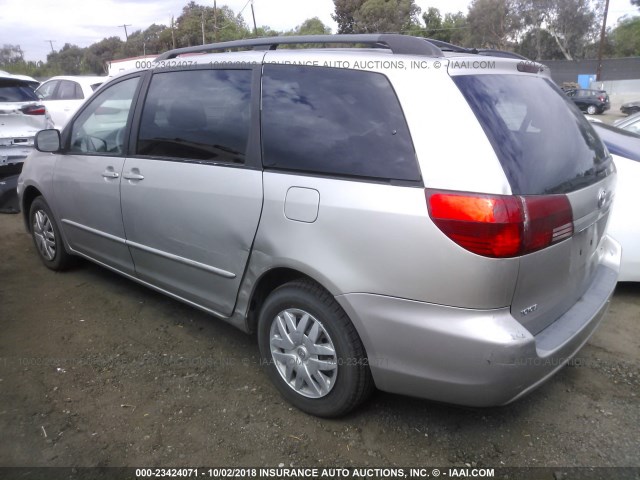 5TDZA23C64S146542 - 2004 TOYOTA SIENNA CE/LE TAN photo 3