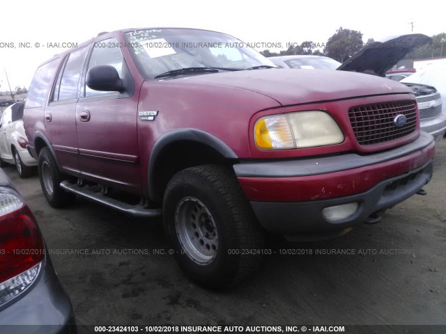 1FMPU16L5YLA29008 - 2000 FORD EXPEDITION XLT RED photo 1