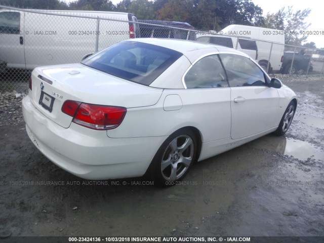 WBAWR33517PX79531 - 2007 BMW 328 I SULEV WHITE photo 4