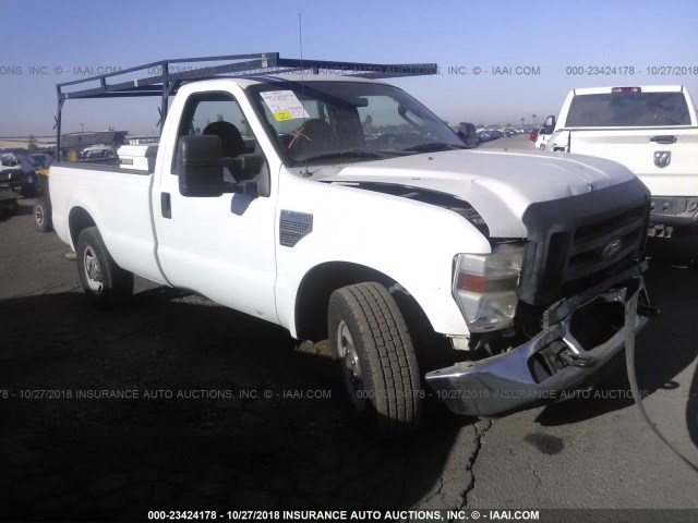 1FTNF20558EA23316 - 2008 FORD F250 SUPER DUTY WHITE photo 1