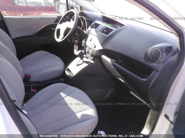 JM1CW2BL5F0184567 - 2015 MAZDA 5 SPORT WHITE photo 5