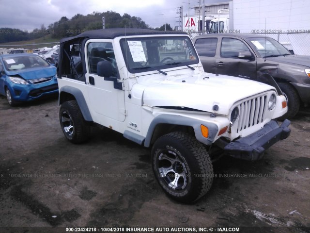 1J4FA29S76P775087 - 2006 JEEP WRANGLER / TJ SE WHITE photo 1