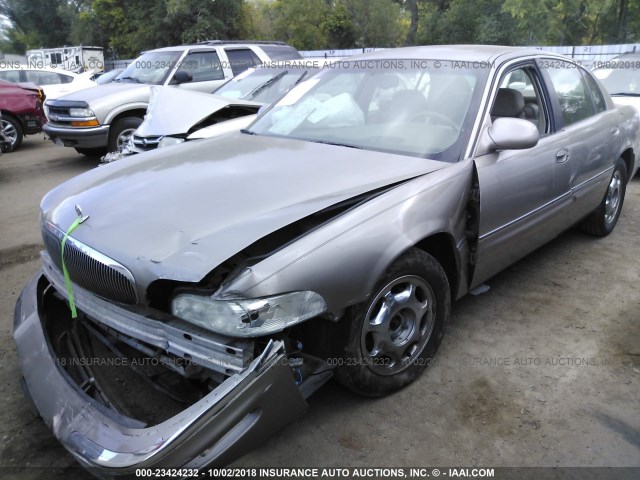 1G4CW52KXY4138846 - 2000 BUICK PARK AVENUE  GOLD photo 2