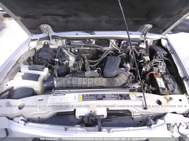 4F4YR16V42TM22993 - 2002 MAZDA B3000 CAB PLUS SILVER photo 10