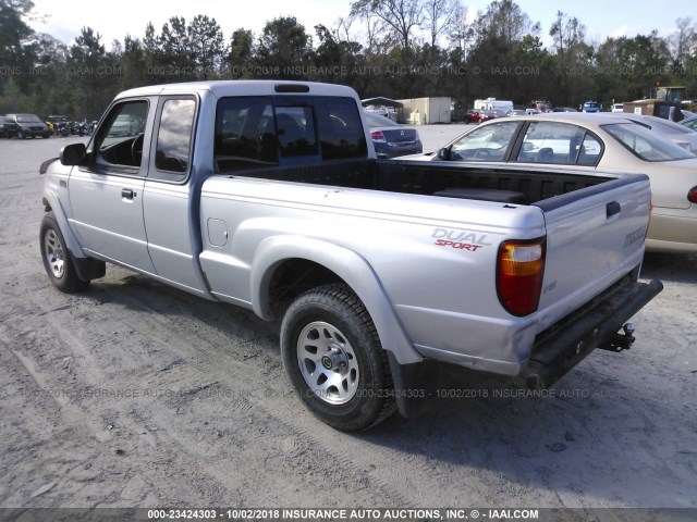 4F4YR16V42TM22993 - 2002 MAZDA B3000 CAB PLUS SILVER photo 3