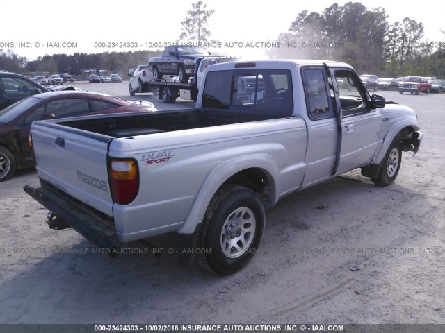 4F4YR16V42TM22993 - 2002 MAZDA B3000 CAB PLUS SILVER photo 4