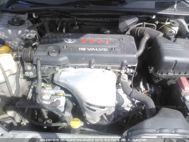 4T1BE32K73U721466 - 2003 TOYOTA CAMRY LE/XLE/SE SILVER photo 10