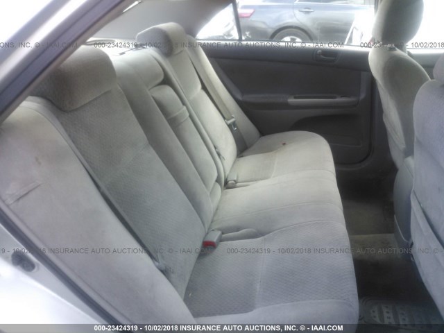 4T1BE32K73U721466 - 2003 TOYOTA CAMRY LE/XLE/SE SILVER photo 8