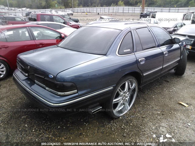 2FALP74W6TX127380 - 1996 FORD CROWN VICTORIA LX BLUE photo 4