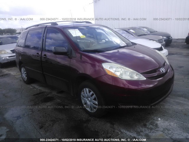 5TDZA23C56S532940 - 2006 TOYOTA SIENNA CE/LE RED photo 1