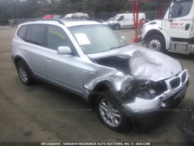 WBXPA73474WC39816 - 2004 BMW X3 2.5I SILVER photo 1