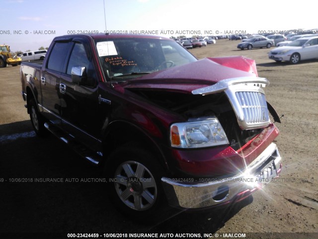 5LTPW18507FJ02079 - 2007 LINCOLN MARK LT RED photo 1