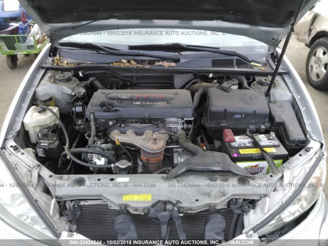 4T1BE32KX6U722552 - 2006 TOYOTA CAMRY LE/XLE/SE SILVER photo 10
