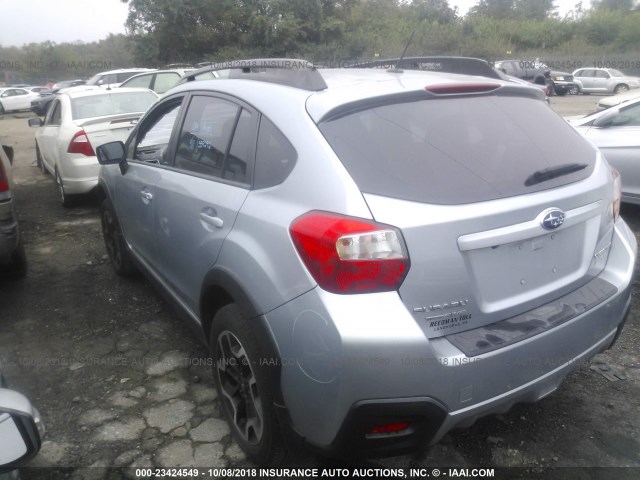 JF2GPABC5G8221713 - 2016 SUBARU CROSSTREK PREMIUM Light Blue photo 3