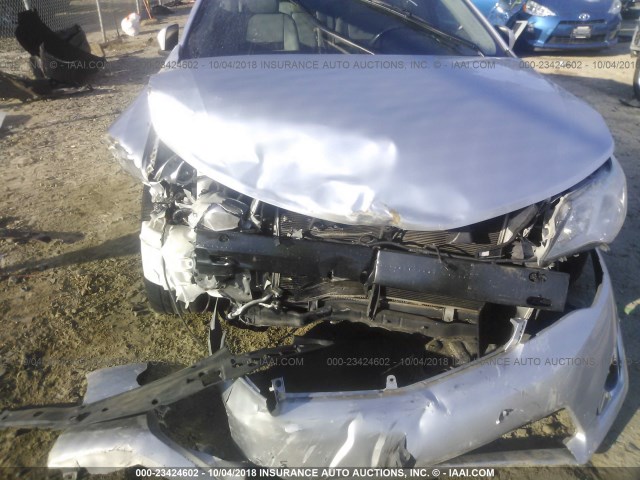 4T1BF1FK3CU024677 - 2012 TOYOTA CAMRY SE/LE/XLE SILVER photo 6