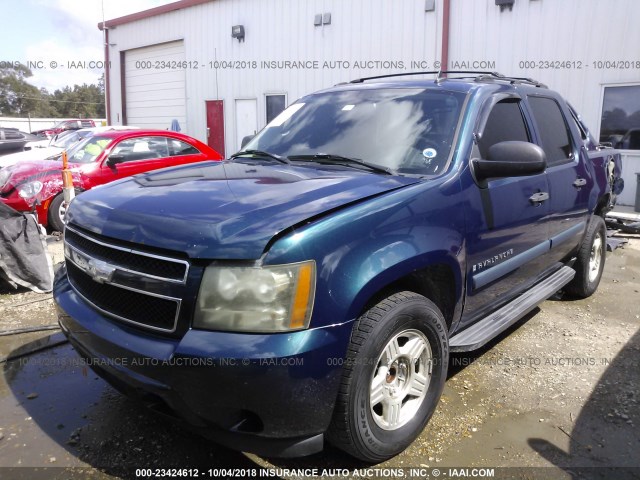 3GNEC12J17G204182 - 2007 CHEVROLET AVALANCHE C1500 BLUE photo 2