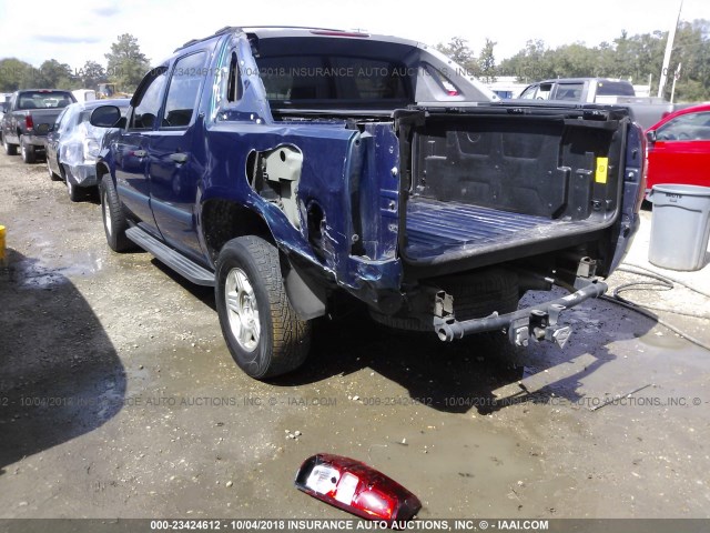 3GNEC12J17G204182 - 2007 CHEVROLET AVALANCHE C1500 BLUE photo 3