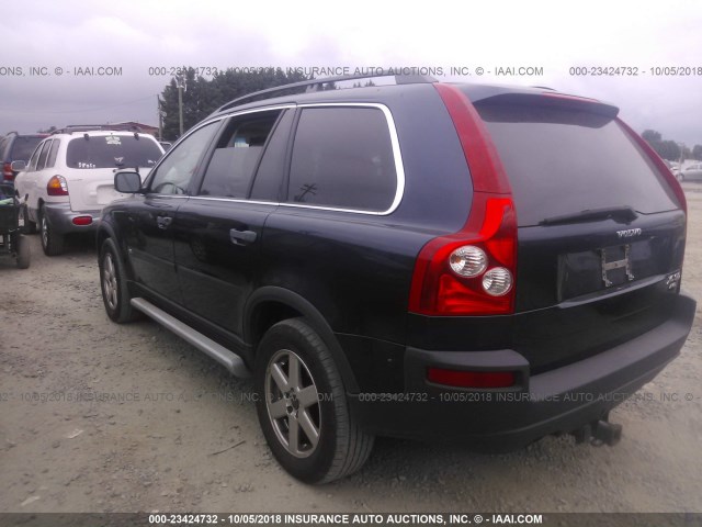 YV1CZ59H441076131 - 2004 VOLVO XC90 BLUE photo 3
