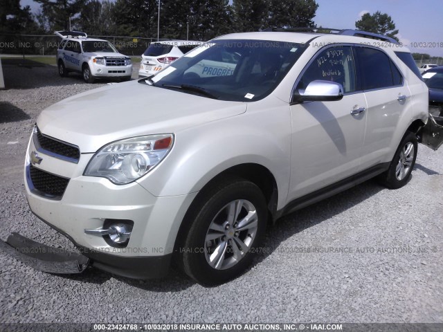 2GNALFEK3C1271210 - 2012 CHEVROLET EQUINOX LTZ WHITE photo 2