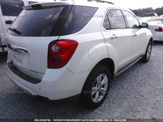 2GNALFEK3C1271210 - 2012 CHEVROLET EQUINOX LTZ WHITE photo 4