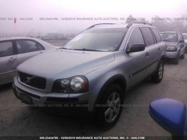 YV1CZ59H041072836 - 2004 VOLVO XC90 SILVER photo 2