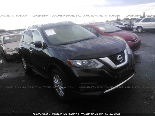 5N1ET2MV6HC793616 - 2017 NISSAN ROGUE SV HYBRID/SL HYBRID BLACK photo 1