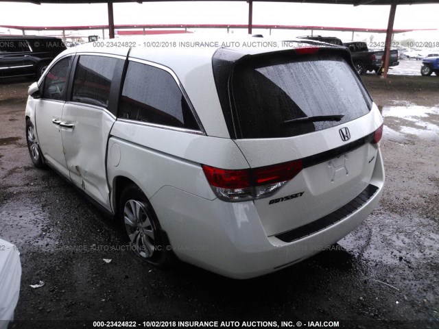 5FNRL5H39GB126394 - 2016 HONDA ODYSSEY SE WHITE photo 3