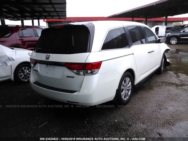 5FNRL5H39GB126394 - 2016 HONDA ODYSSEY SE WHITE photo 4