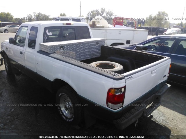 1FTYR14U7WPA06597 - 1998 FORD RANGER SUPER CAB WHITE photo 3