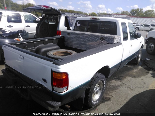 1FTYR14U7WPA06597 - 1998 FORD RANGER SUPER CAB WHITE photo 4