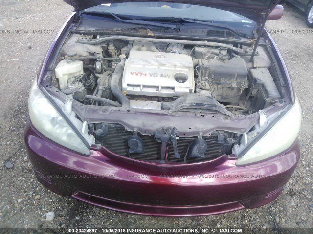 4T1BF32K75U098673 - 2005 TOYOTA CAMRY LE/XLE/SE MAROON photo 10