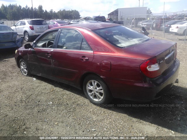 4T1BF32K75U098673 - 2005 TOYOTA CAMRY LE/XLE/SE MAROON photo 3