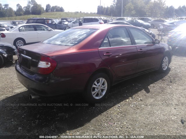 4T1BF32K75U098673 - 2005 TOYOTA CAMRY LE/XLE/SE MAROON photo 4