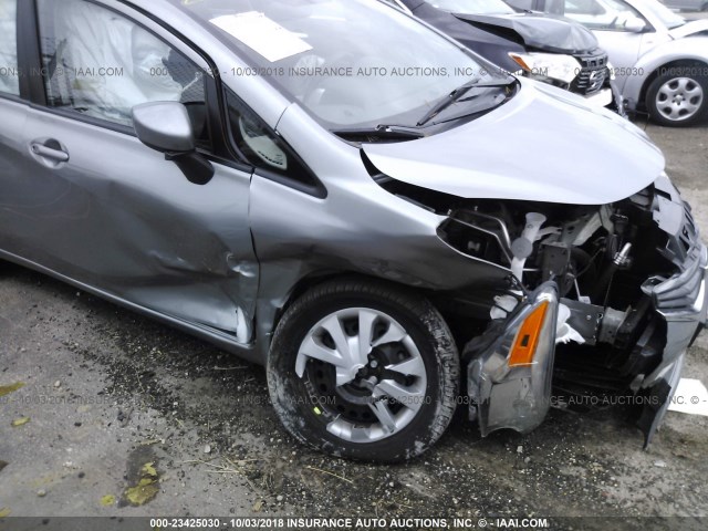 3N1CE2CP3FL376726 - 2015 NISSAN VERSA NOTE S/S PLUS/SV/SL/SR GRAY photo 6