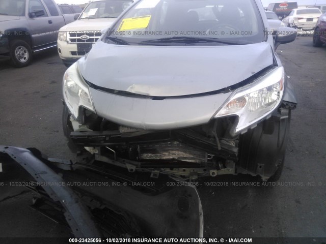 3N1CE2CP6FL412473 - 2015 NISSAN VERSA NOTE S/S PLUS/SV/SL/SR GRAY photo 6