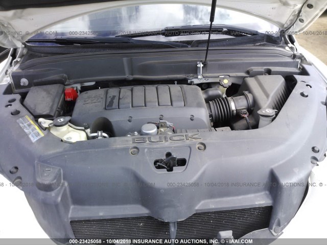 5GAER23D39J153423 - 2009 BUICK ENCLAVE CXL Blanc photo 10