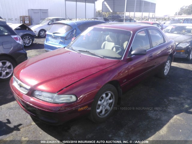 1YVGE22D7V5645714 - 1997 MAZDA 626 ES/LX RED photo 2