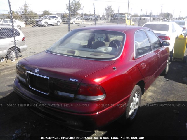 1YVGE22D7V5645714 - 1997 MAZDA 626 ES/LX RED photo 4