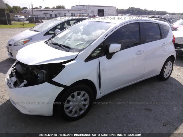 3N1CE2CP2GL362172 - 2016 NISSAN VERSA NOTE S/S PLUS/SV/SL/SR WHITE photo 2