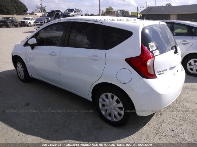 3N1CE2CP2GL362172 - 2016 NISSAN VERSA NOTE S/S PLUS/SV/SL/SR WHITE photo 3
