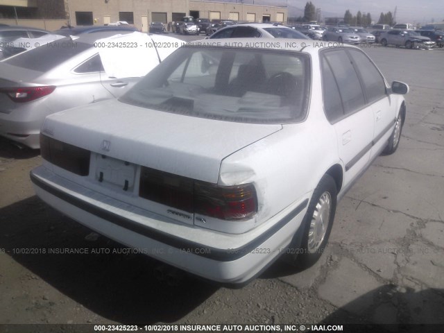 JHMCB7662MC046816 - 1991 HONDA ACCORD EX/EX-R WHITE photo 4