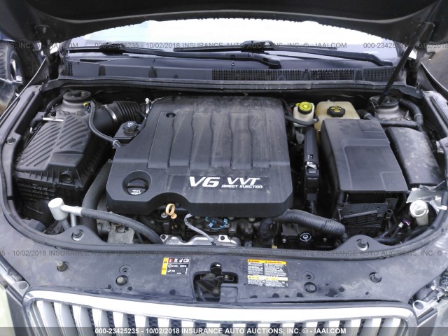 1G4GE5EV0AF271068 - 2010 BUICK LACROSSE CXS GRAY photo 10