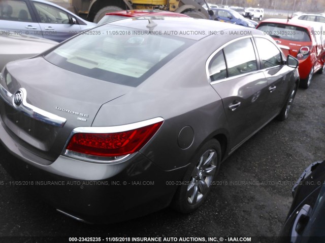 1G4GE5EV0AF271068 - 2010 BUICK LACROSSE CXS GRAY photo 4