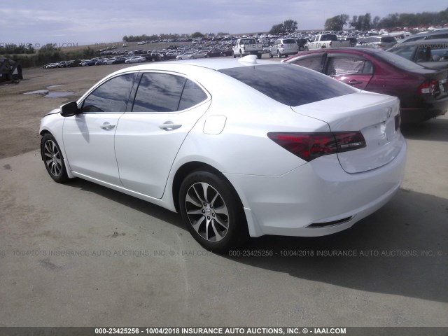 19UUB1F34FA004057 - 2015 ACURA TLX WHITE photo 3