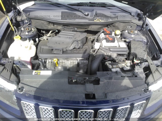 1C4NJDEB8GD782040 - 2016 JEEP COMPASS LATITUDE 蓝色 照片 10