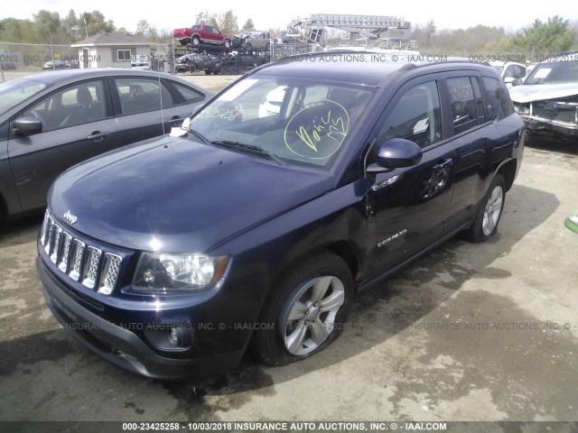 1C4NJDEB8GD782040 - 2016 JEEP COMPASS LATITUDE 蓝色 照片 2