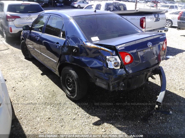 JTDBR32E452062375 - 2005 TOYOTA COROLLA CE/LE BLUE photo 3