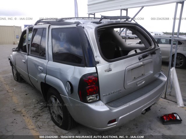 1GNDS13S282210962 - 2008 CHEVROLET TRAILBLAZER LS/LT SILVER photo 3